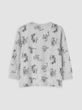 Pijama Takım GRİ MELANJ BASKILI