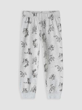 Pijama Takım GRİ MELANJ BASKILI