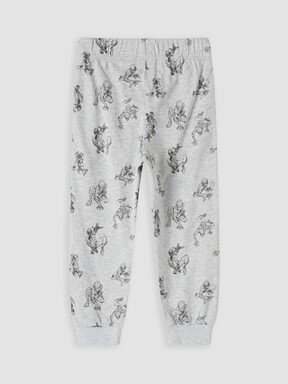 Pijama Takım GRİ MELANJ BASKILI