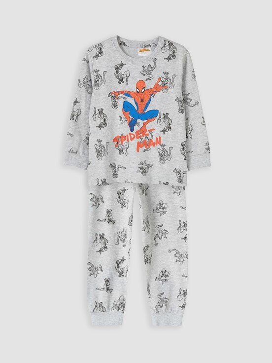 Pijama Takım GRİ MELANJ BASKILI