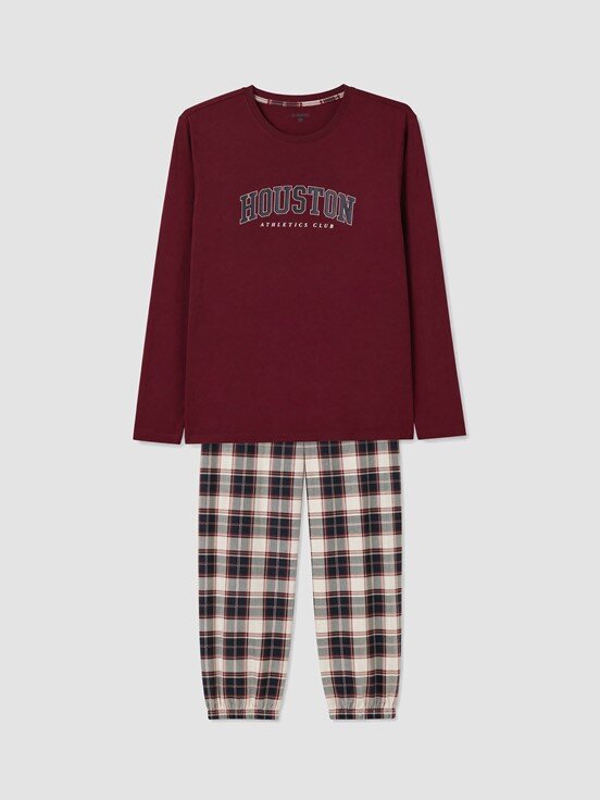 Pijama Takım LACİVERT BASKILI