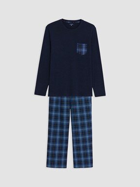 Pijama Takım LACİVERT BASKILI