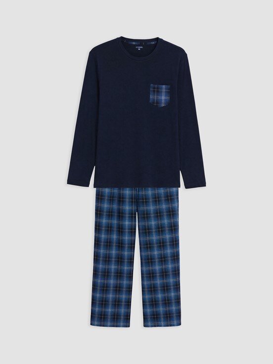 Pijama Takım LACİVERT BASKILI