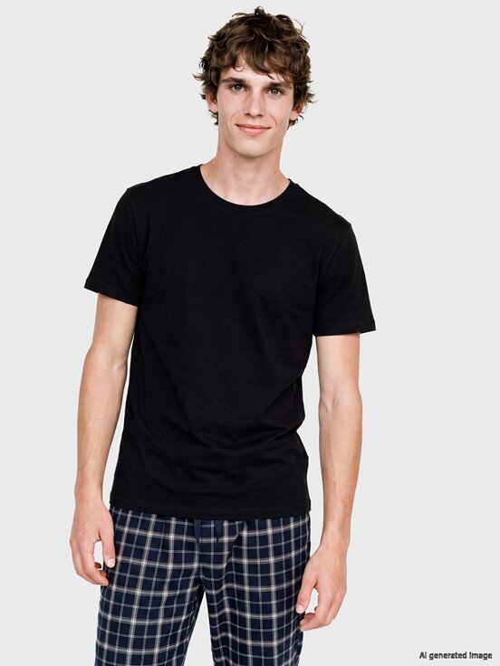 Pijama Takım LACİVERT BASKILI