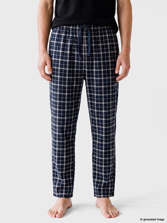 Pijama Takım LACİVERT BASKILI
