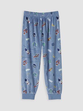 Pijama Takım MAT MAVİ BASKILI