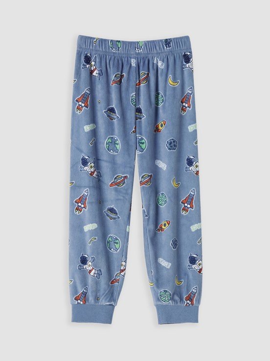 Pijama Takım MAT MAVİ BASKILI