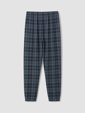 Pijama Alt İNDİGO BASKILI