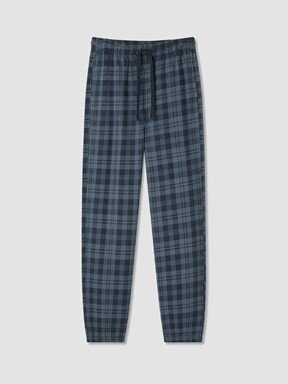 Pijama Alt İNDİGO BASKILI