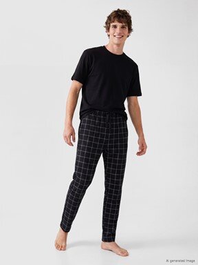 Pijama Alt LACİVERT BASKILI