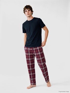 Pijama Alt LACİVERT BASKILI