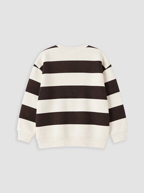 Sweatshirt AÇIK BEJ BASKILI