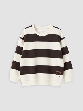 Sweatshirt AÇIK BEJ BASKILI