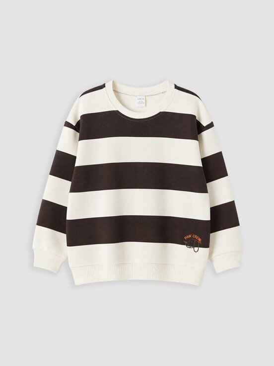 Sweatshirt AÇIK BEJ BASKILI