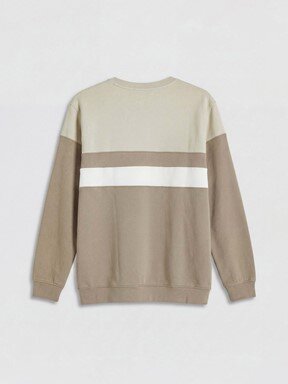Sweatshirt BEJ ÇİZGİLİ