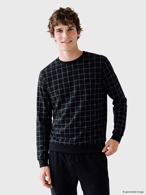 Pijama Takım SİYAH BASKILI