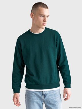 Sweatshirt KOYU YEŞİL