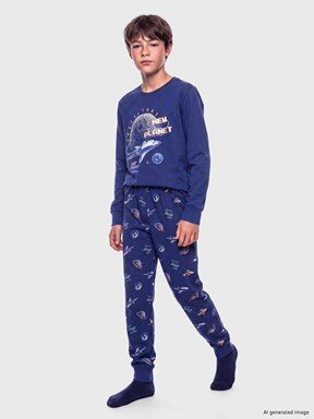 Pijama Takım LACİVERT