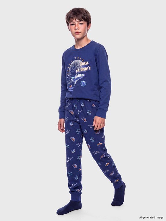 Pijama Takım LACİVERT
