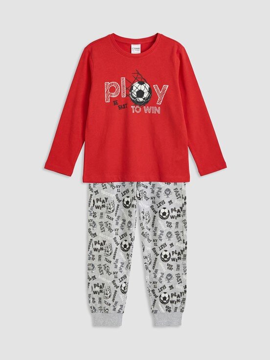 Pijama Takım CANLI KIRMIZI
