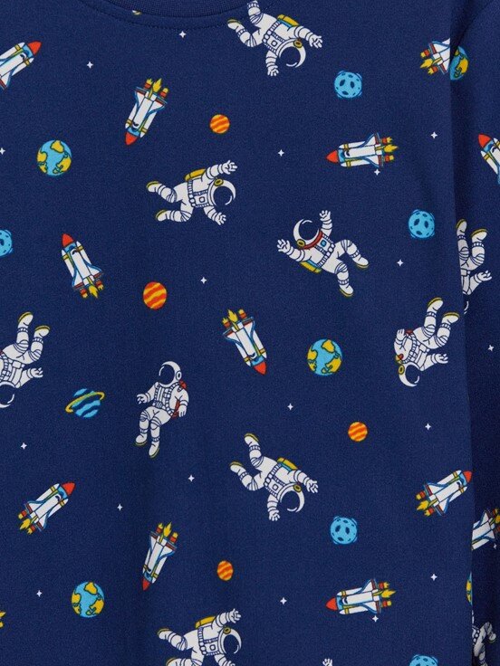 Pijama Takım LACİVERT BASKILI