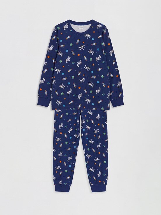 Pijama Takım LACİVERT BASKILI