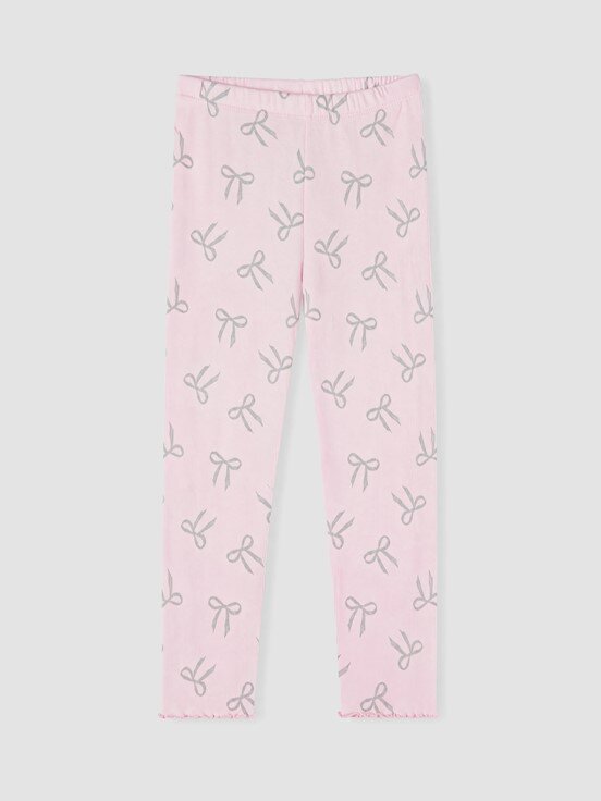 Pijama Alt PEMBE BASKILI