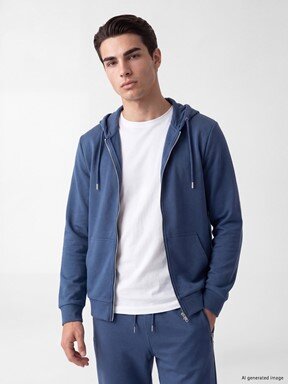 Fermuarlı Sweatshirt LACİVERT
