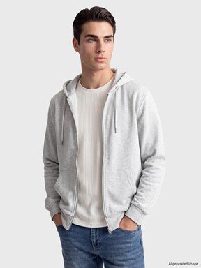 Fermuarlı Sweatshirt LACİVERT