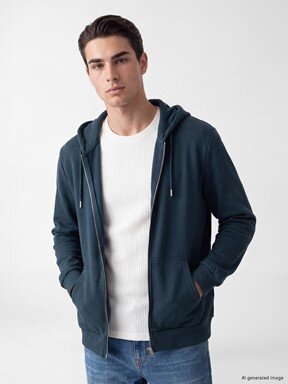 Fermuarlı Sweatshirt LACİVERT