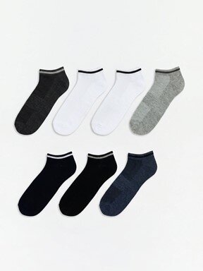 Patik Çorap KARIŞIK RENK İPLİĞİ BOYALI