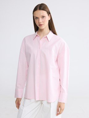 Gömlek PEMBE ÇİZGİLİ
