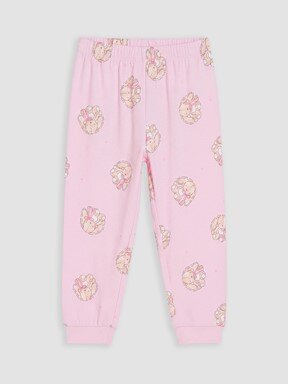 Pijama Üst PEMBE BASKILI