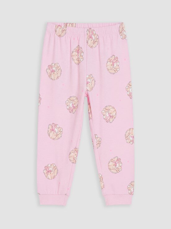 Pijama Üst PEMBE BASKILI