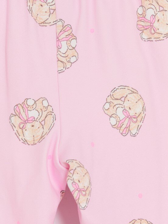 Pijama Üst PEMBE BASKILI