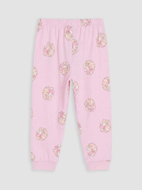 Pijama Üst PEMBE BASKILI