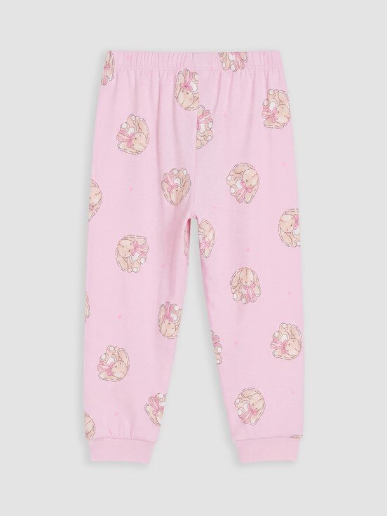 Pijama Üst PEMBE BASKILI