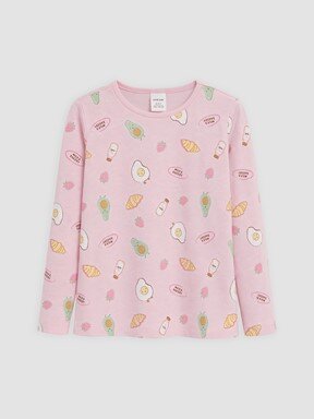 Pijama Takım AÇIK PEMBE BASKILI