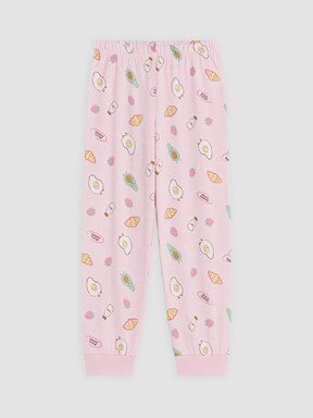 Pijama Takım AÇIK PEMBE BASKILI