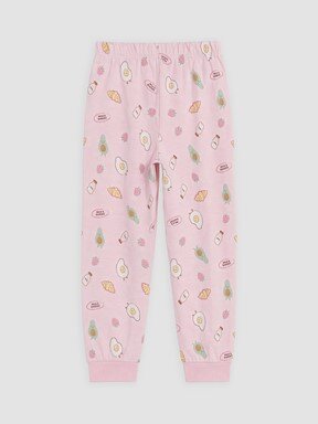 Pijama Takım AÇIK PEMBE BASKILI