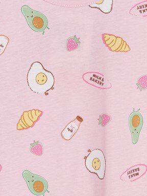 Pijama Takım AÇIK PEMBE BASKILI