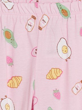 Pijama Takım AÇIK PEMBE BASKILI