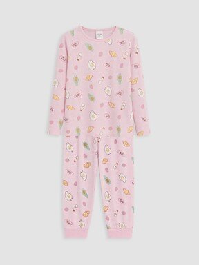 Pijama Takım AÇIK PEMBE BASKILI