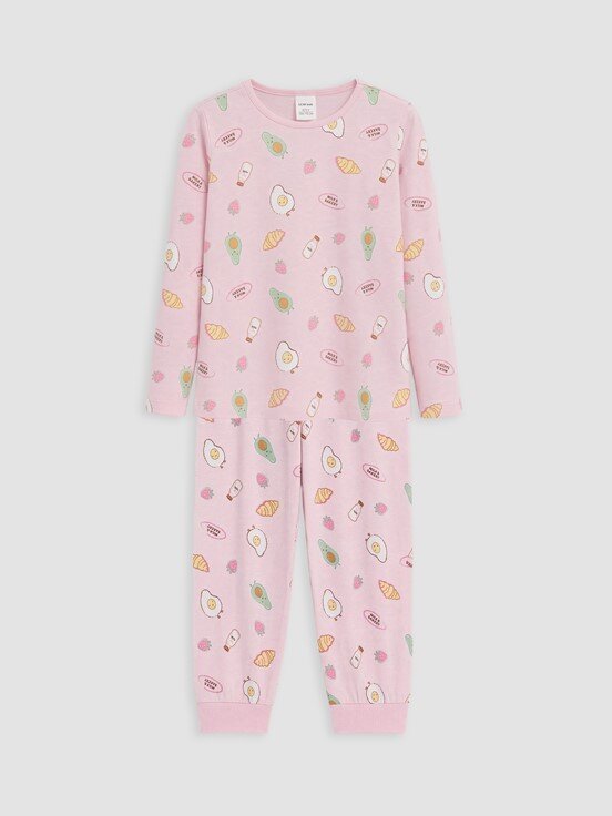 Pijama Takım AÇIK PEMBE BASKILI