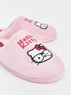 Ev Terliği PEMBE BASKILI