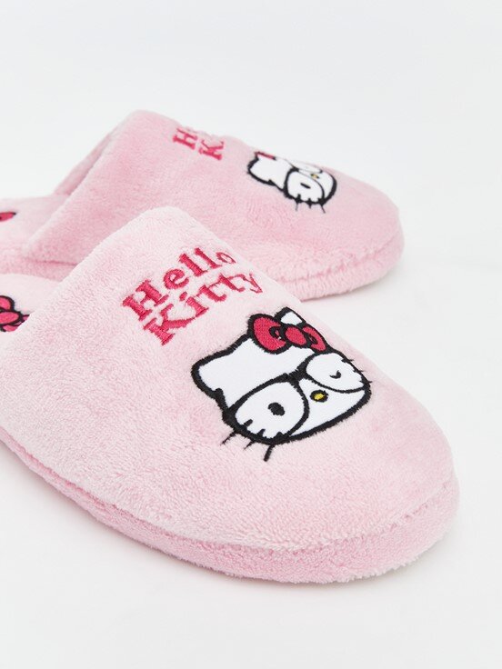 Ev Terliği PEMBE BASKILI