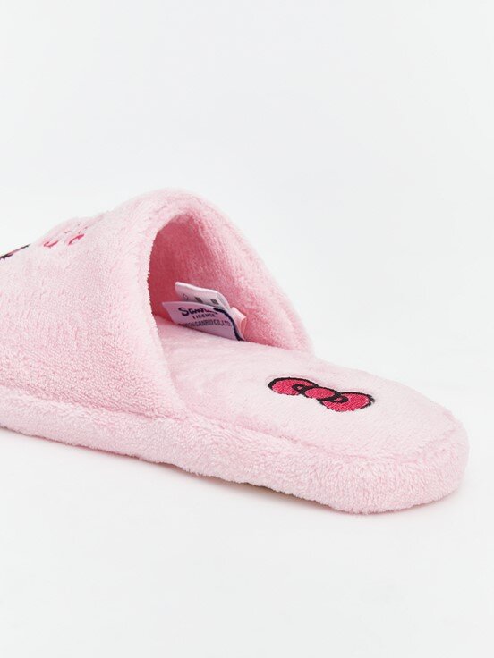Ev Terliği PEMBE BASKILI