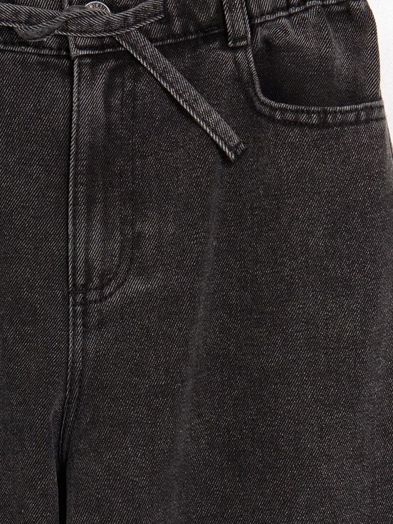 Jean Pantolon SİYAH ASİT YIKAMALI