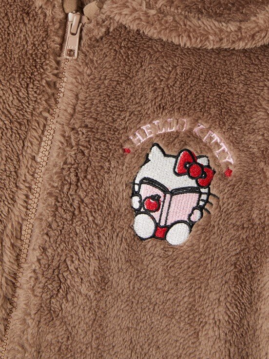 Fermuarlı Sweatshirt AÇIK KAHVERENGİ