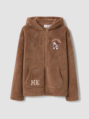 Fermuarlı Sweatshirt AÇIK KAHVERENGİ
